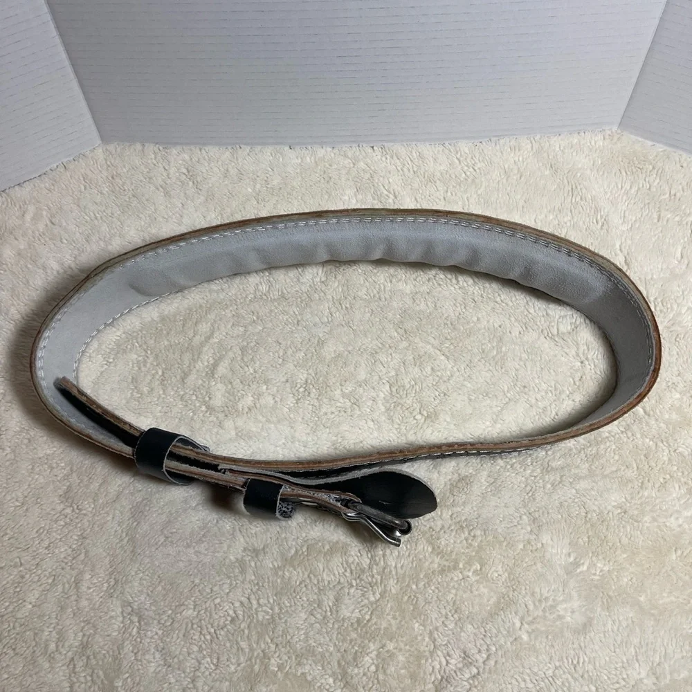 Valeo Leather Weightlifting Belt Black Powerlifting Gym Belt OS